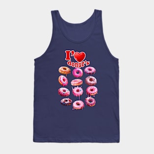 I love my donuts so much Tank Top